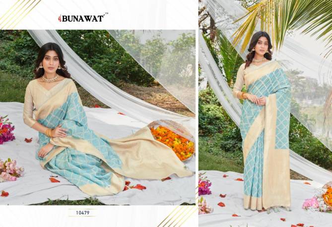 Ahana By Bunawat Cotton Silk Printed Daily Wear Sarees Wholesale Market In Surat
